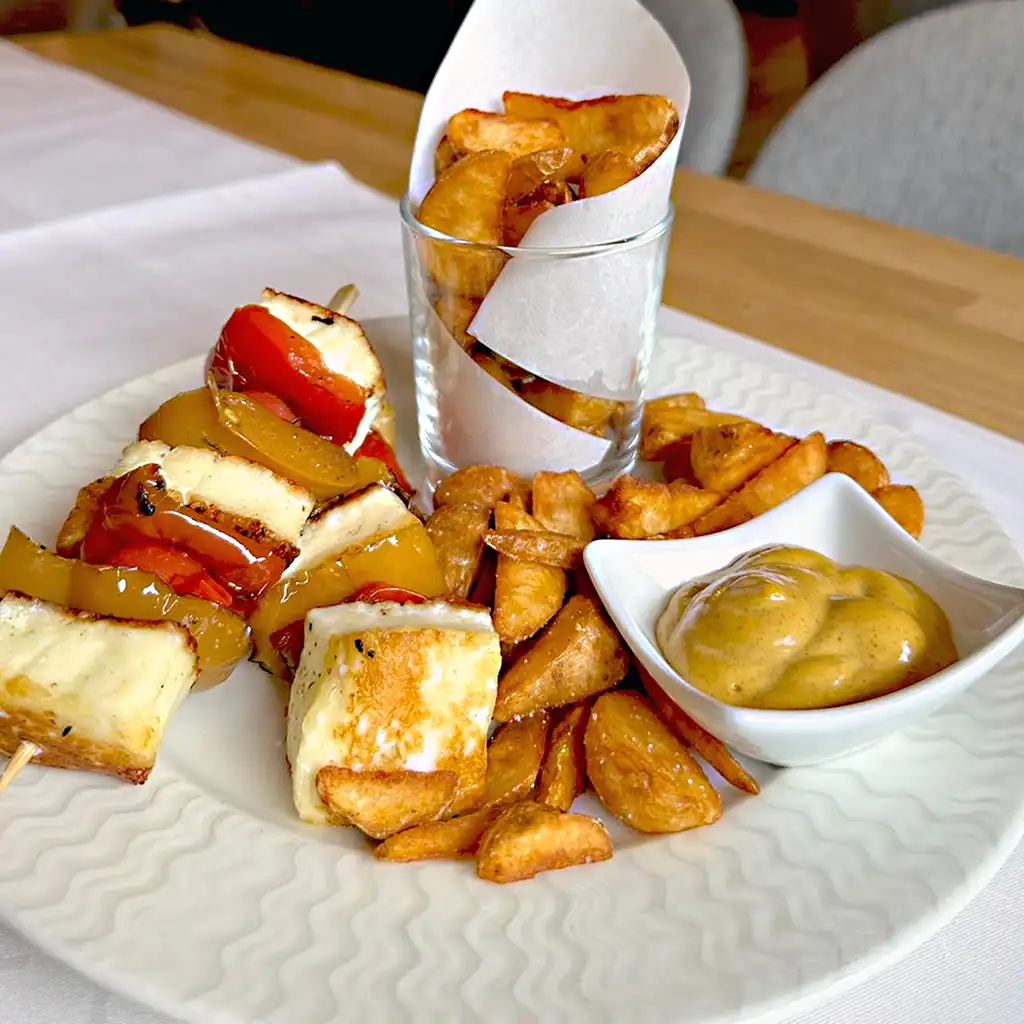 Spieß vom Halloumni Grillkäse