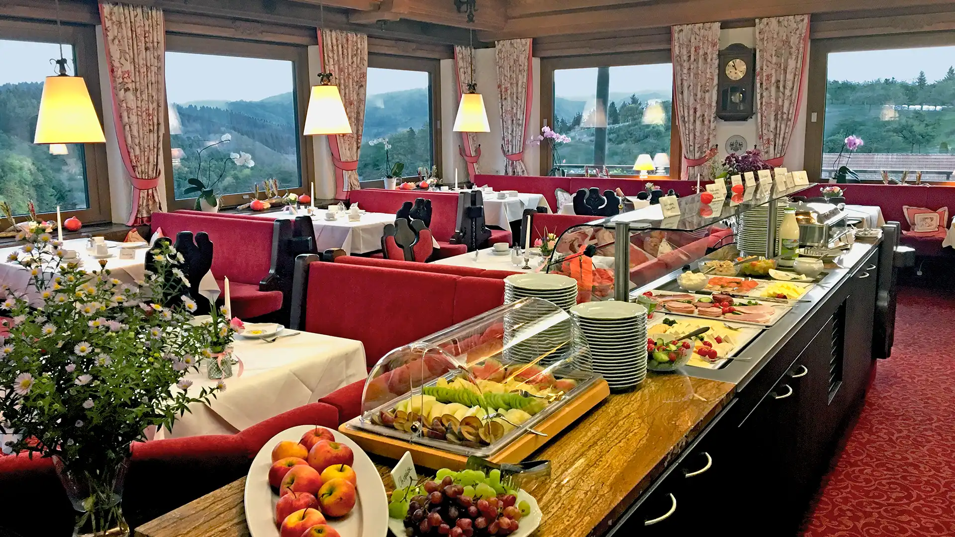 Frühstücksbuffet im Hotel Kalikutt