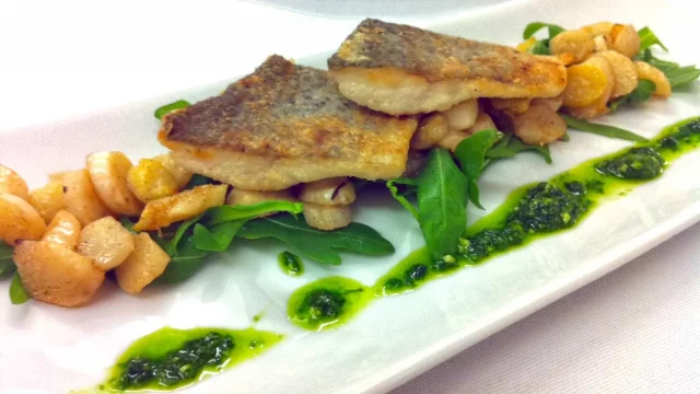 Spargel und Forellenfilet